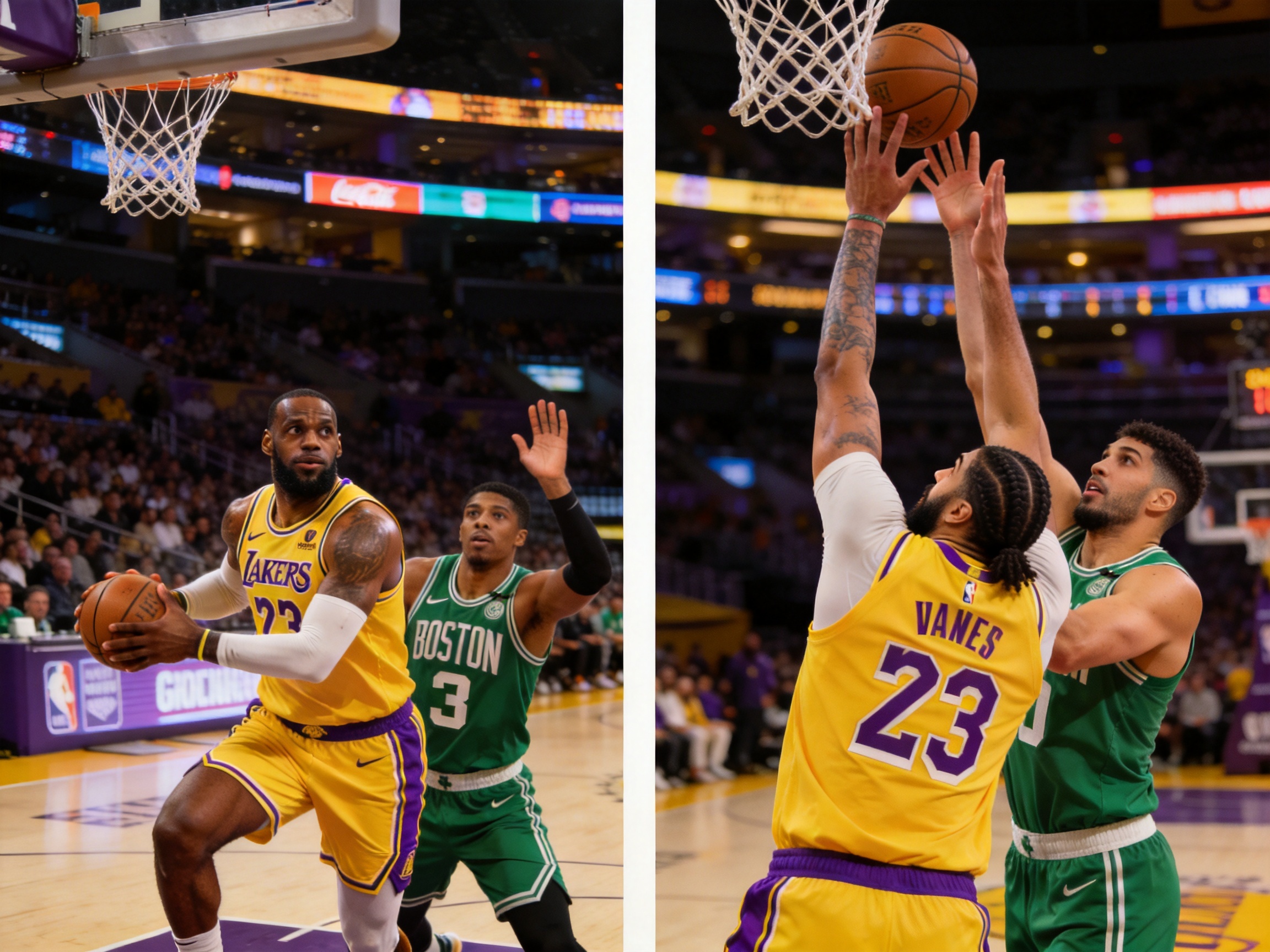 NBA湖人凯尔特人 詹姆斯三双